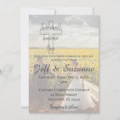 モダンな二人が一つになる夢のようなウェディング 招待状 (正面)