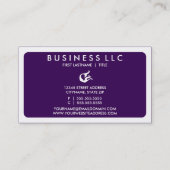 モダンな人魚(カスタマイズ可能な色) 名刺 (裏面)