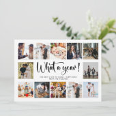 モダンな今年のフォトコラージュ シーズンカード (スタンド正面)