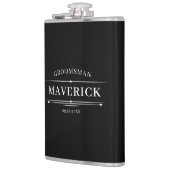 モダンな仲人ギフト クラシックウェディング お祝い カスタム フラスク (左)