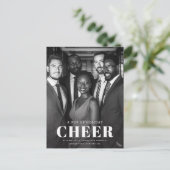 モダンな企業ビジネス写真ホリデー ポストカード (スタンド正面)