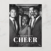 モダンな企業ビジネス写真ホリデー ポストカード (正面)