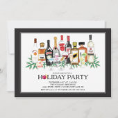 モダンな休日のカクテルのパーティの招待状 招待状 (正面)