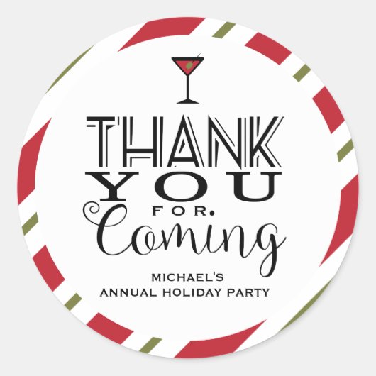 モダンな休日、ありがとう ラウンドシール (正面)