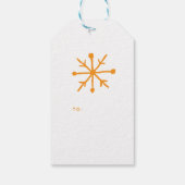 モダンな休日|のミニマルでシックな平和愛笑い声 ギフトタグ (裏面)