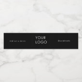 モダンな会社ロゴ 社会メディア プレーン ペットボトルラベル (シングルラベル)