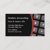 モダンな会計士によって整頓されているレイアウト 名刺 (正面)