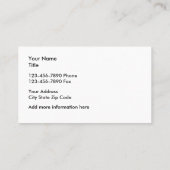 モダンな会計士 名刺 (裏面)