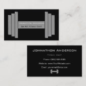 モダンな体育館のラットの個人的なフィットネスのコーチ 名刺 (正面/裏面)