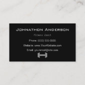 モダンな体育館のラットの個人的なフィットネスのコーチ 名刺 (裏面)