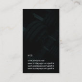 モダンな体育館は暗いスタイルを詳しく述べます 名刺 (裏面)