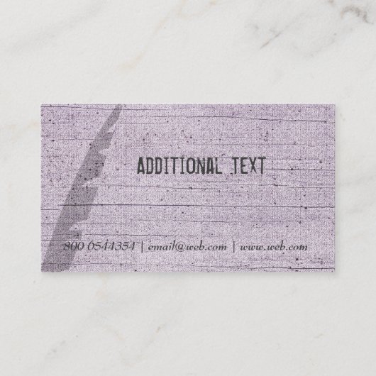 モダンな作家の旧式なペンのトレンディーのモダン 名刺 (裏面)