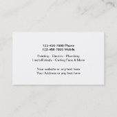 モダンな便利屋の名刺 名刺 (裏面)