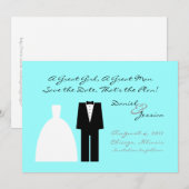 モダンな保存日付 セーブザデート (正面/裏面)