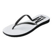 モダンな個人用イニシャルと名前 ビーチサンダル (アングル)