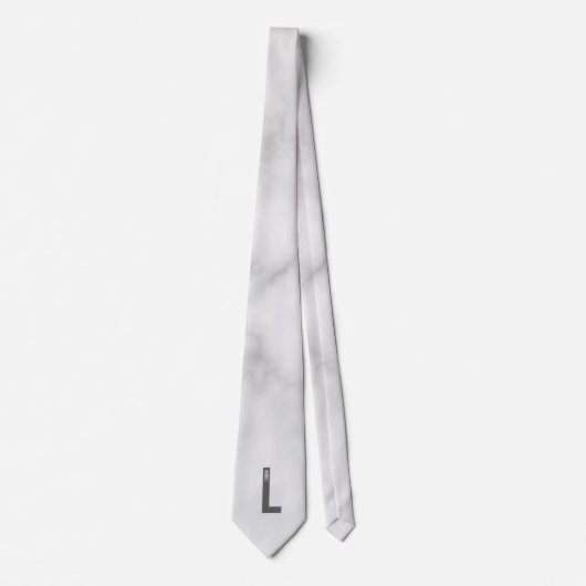 モダンな個人用太字のイニシャルと名前 ネクタイ (正面)