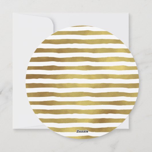 モダンな偽の箔加工ゴールドドットの写真オーナメント 白 シーズンカード (裏面)