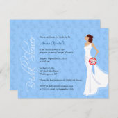 モダンな優雅のブライダルシャワーの招待状 招待状 (正面/裏面)