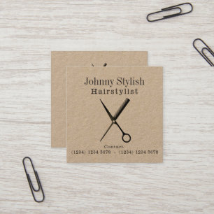 モダンな優雅の専門の一見 スクエア名刺