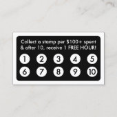 モダンな入れ墨のロイヤリティカード ロイヤリティカード (裏面)