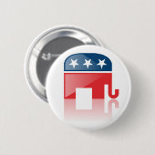 モダンな共和党ボタン 缶バッジ (正面&裏面)