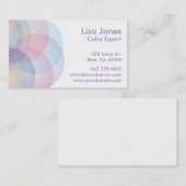 モダンな円の名刺 名刺 (正面/裏面)