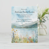 モダンな再会 ラスティック ワイルドフラワーズ インビテーション (スタンド正面)