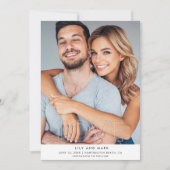 モダンな写真で結婚式の節約日を愛をシェア セーブザデート (正面)
