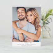 モダンな写真で結婚式の節約日を愛をシェア セーブザデート (スタンド正面)