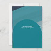 モダンな写真でSave The Dates ウェディング 招待状 (裏面)