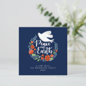 モダンな写真のクリスマス ホリデー カード (スタンド正面)