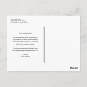 モダンな写真のコラージュの結婚式は郵便はがき感謝していしています ポストカード (裏面)