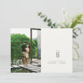 モダンな写真の上品の保存日付 セーブザデート (スタンド正面)