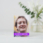 モダンな写真の個人事業カード 名刺 (スタンド正面)