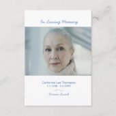 モダンな写真の喪中御礼 Funeral Thank You Card エンクロージャーカード (正面)