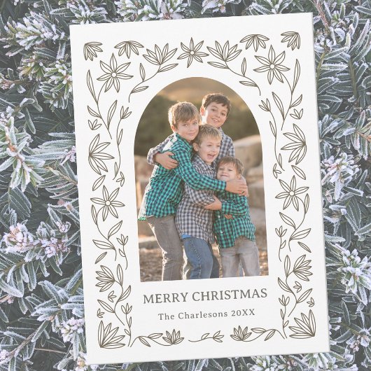 モダンな写真の植物のアーチ クリスマス