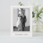 モダンな写真の結婚式の御礼 サンキューカード (スタンド正面)