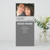 モダンな写真の結婚式プログラム プログラム (スタンド正面)