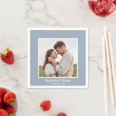 モダンな写真の結婚式 スタンダードカクテルナプキン (インサイチュ)