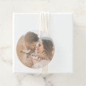 モダンな写真の結婚式 フェイバータグ (インサイチュ)