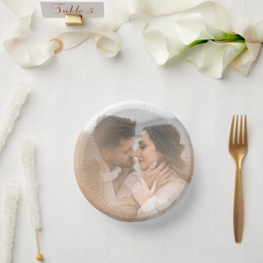 モダンな写真の結婚式 ペーパーボウル (ウェディング)