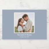 モダンな写真の結婚式 リキュールボトルラベル (シングルラベル)
