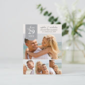 モダンな写真の結婚式　保存日付のお知らせ セーブザデート (スタンド正面)