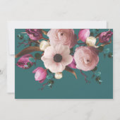 モダンな写真の花のウェディング・セーブ・ザ・デート セーブザデート (裏面)