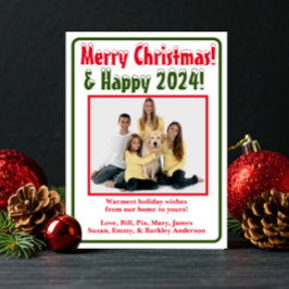 モダンな写真クリスマスカード シーズンカード