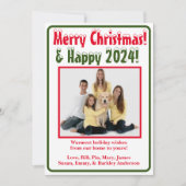 モダンな写真クリスマスカード シーズンカード (正面)