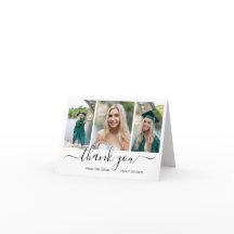 モダンな写真コラージュ おしゃれな卒業式