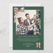 モダンな写真コラージュ ホリデー シンプル シーズンカード (裏面)