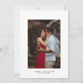 モダンな写真コラージュ Save The Date ご案内 セーブザデート (裏面)