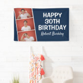 モダンな写真ストリップ|誕生日バナー 横断幕 (インサイチュ)